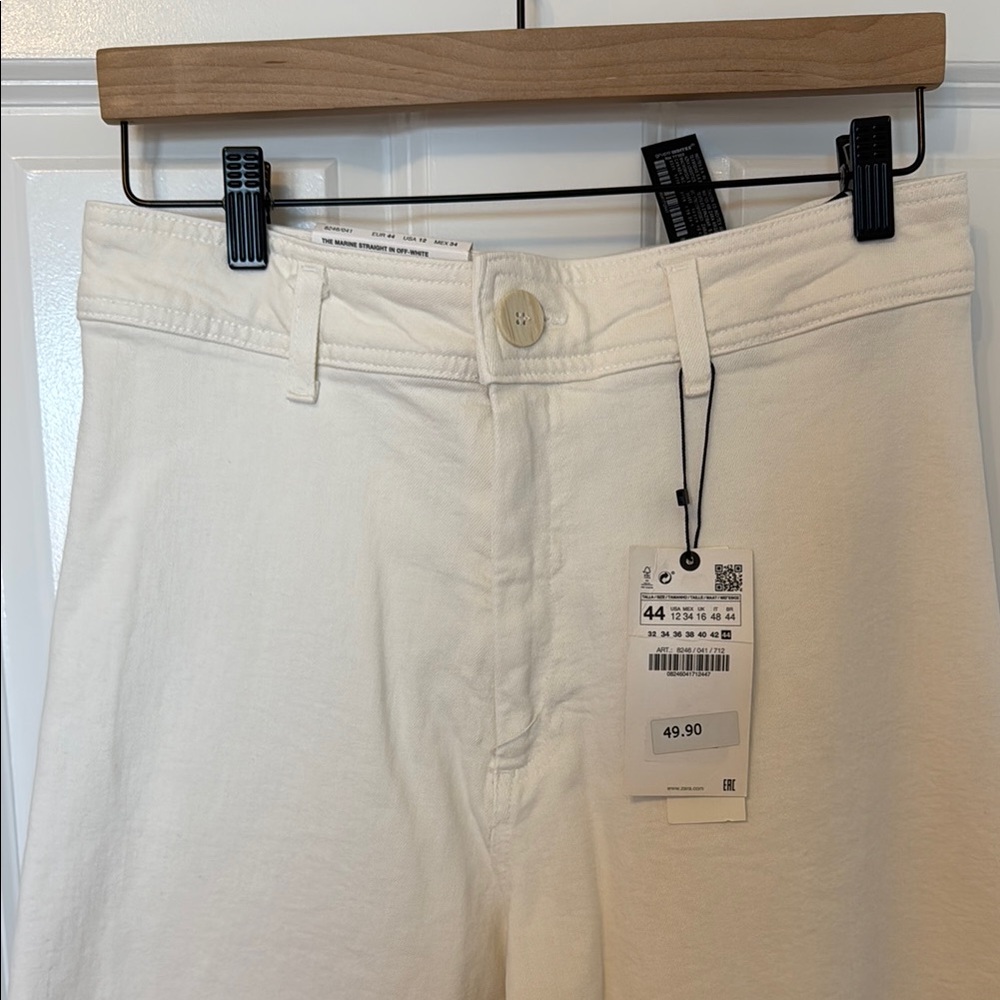 Zara Marine Straight Leg in Off White